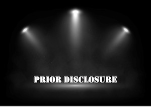 Prior disclosure