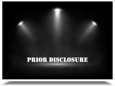 Prior-Disclosure