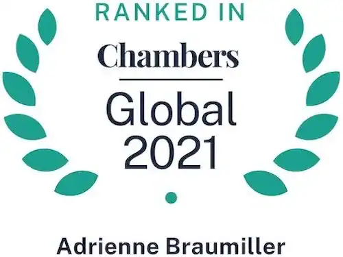 Braumiller Law Group recognized in Chambers Global 2021 for legal excellence.