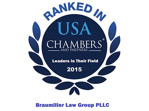 Braumiller Law Group recognized by USA Chambers and Partners in 2015 for legal excellence.