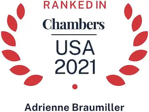 Braumiller Law Group recognized in Chambers USA 2021 for legal excellence.