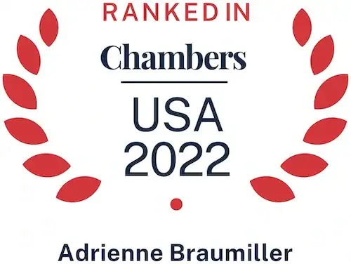 Braumiller Law Group recognized in Chambers USA 2022 for legal excellence.