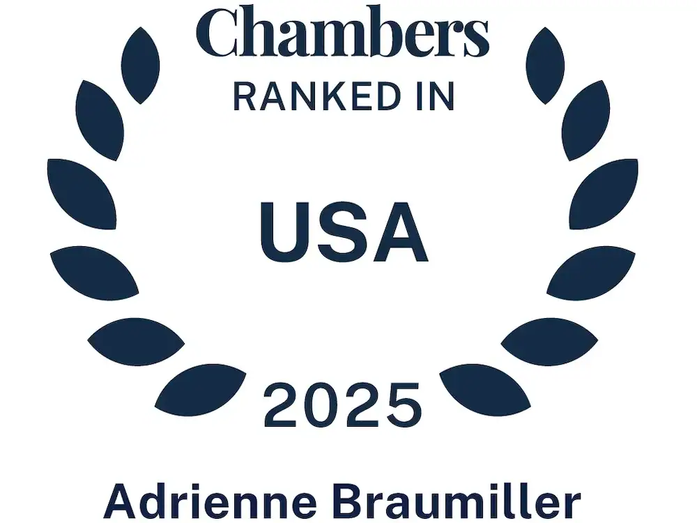 Braumiller Law Group recognition by Chambers USA 2025 for legal excellence.